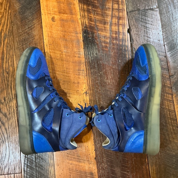 Rare Alexander McQueen x Puma MCQ Blue High Top Sneakers M 11 Designer Collab - Picture 8 of 16